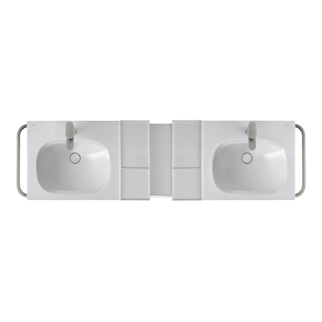 Duravit Mitigeur lavabo M Wave Bec 122 mm, avec vidage à tirette, ES courbé