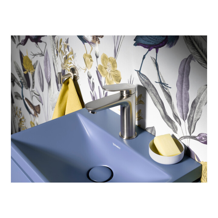 Duravit Mitigeur lavabo M Wave bec 122 mm, sans vidage, ES courbé
