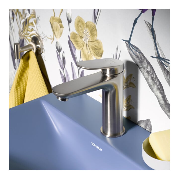 Duravit Mitigeur lavabo M Wave bec 122 mm, sans vidage, ES courbé