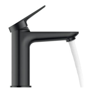 Duravit Mitigeur lavabo M Wave bec 122 mm, sans vidage, noir mat
