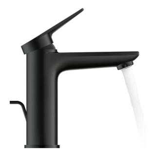 Duravit Mitigeur lavabo M Wave, bec 122 mm, tirette, noir mat