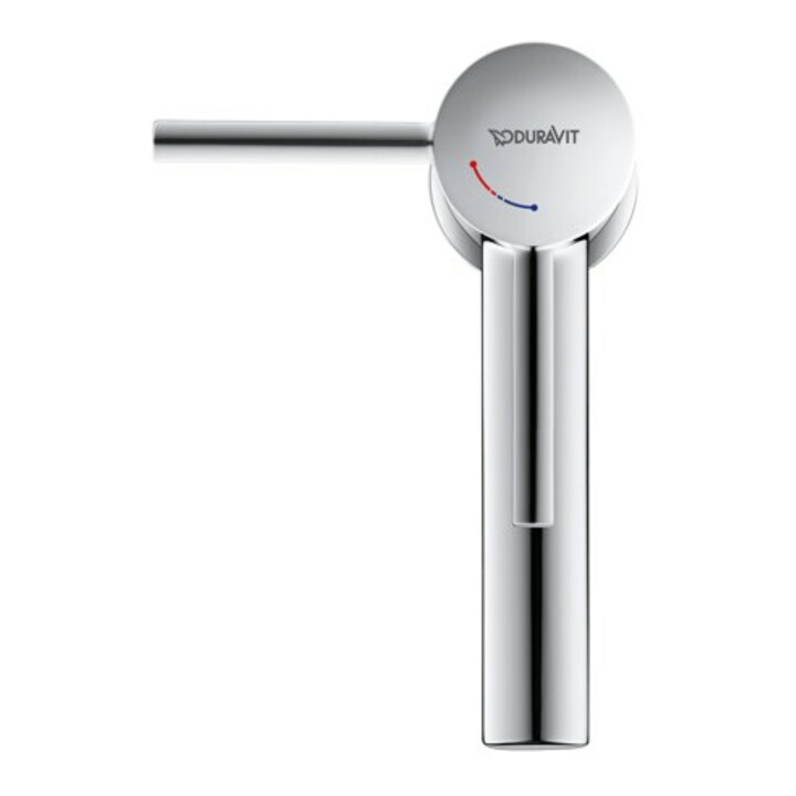 Duravit Mitigeur lavabo mono S FreshStart Circle m tirette, bec 100mm, chromé brillant