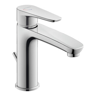 Duravit Mitigeur lavabo mono S FreshStart + -Flow B.1 m Bonde à tirette, chrome, 139 mm