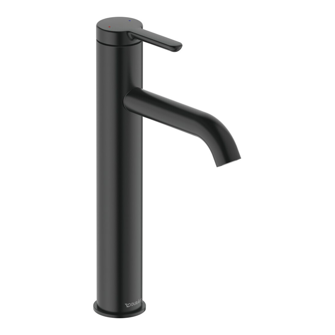 Duravit Mitigeur lavabo monocommande L C.1, bec 136 mm, sans vidage, noir mat