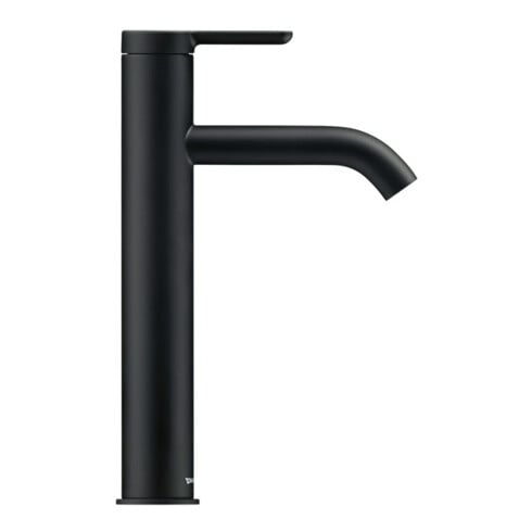 Duravit Mitigeur lavabo monocommande L C.1, bec 136 mm, sans vidage, noir mat