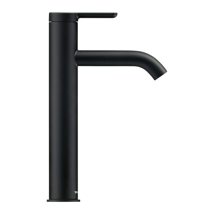 Duravit Mitigeur lavabo monocommande L C.1, bec 136 mm, sans vidage, noir mat