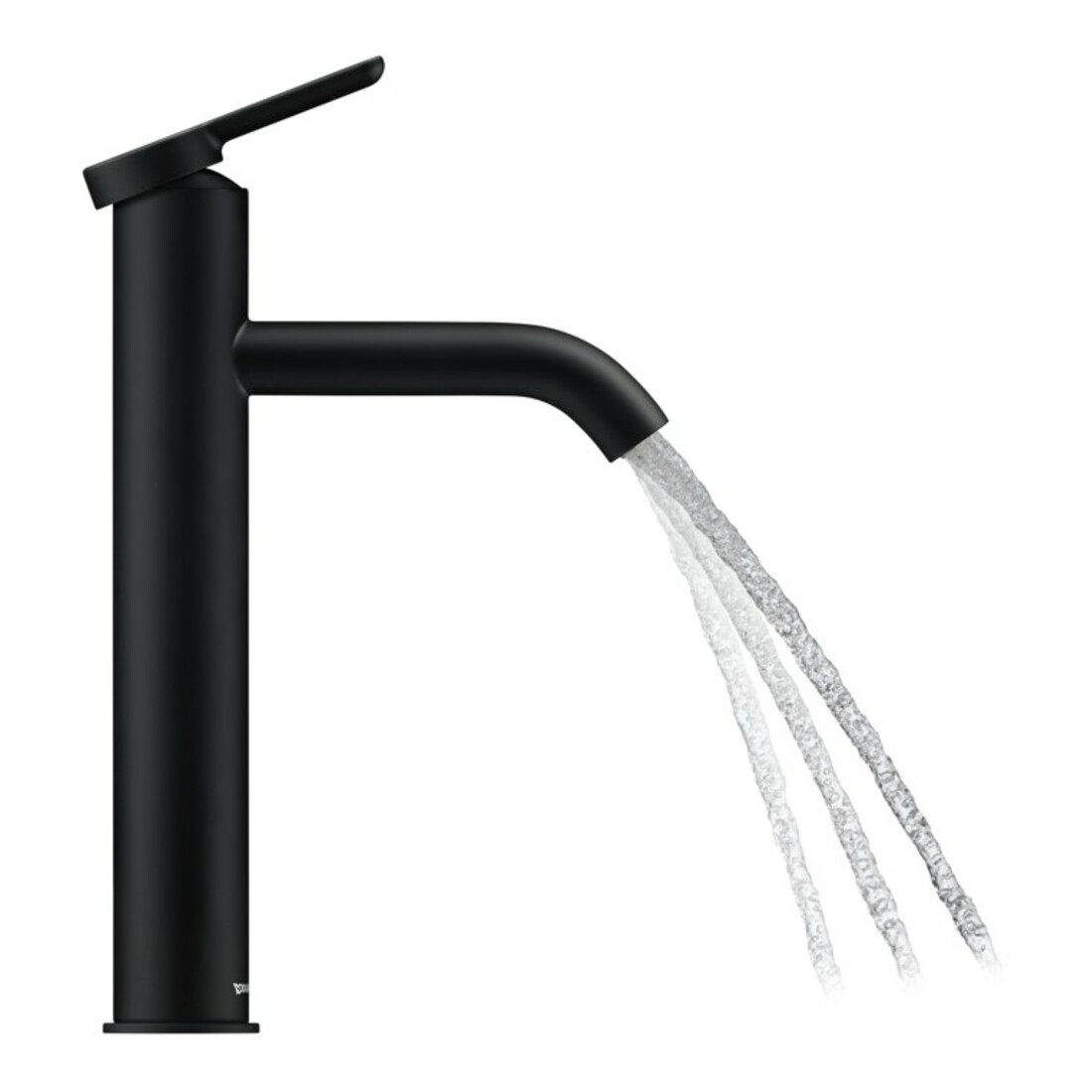 Duravit Mitigeur lavabo monocommande L C.1, bec 136 mm, sans vidage, noir mat