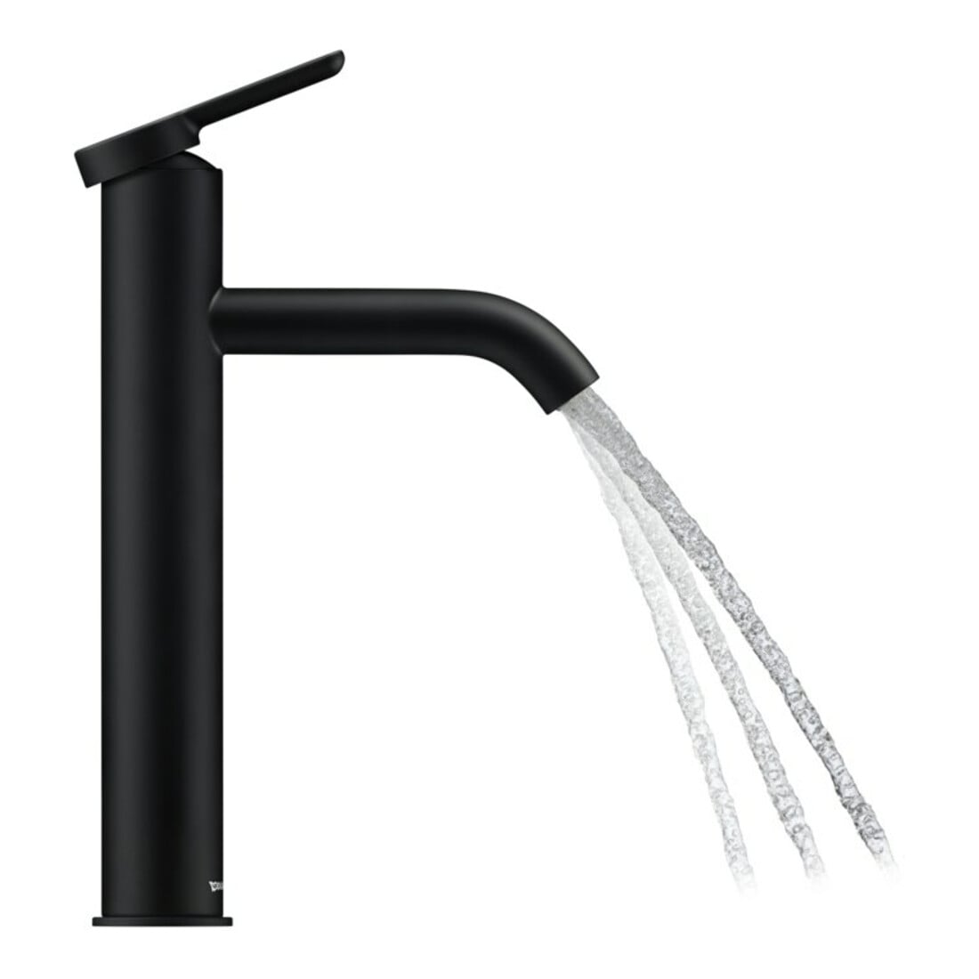 Duravit Mitigeur lavabo monocommande L C.1, bec 136 mm, sans vidage, noir mat