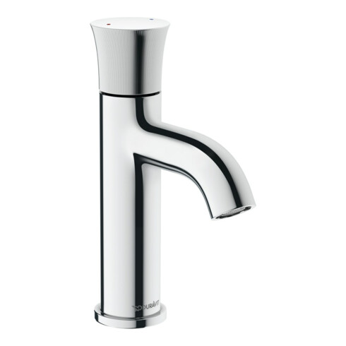 Duravit Mitigeur lavabo monocommande S White Tulip sans vidage, bec 100 mm, chromé