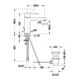 Duravit Mitigeur lavabo S Fresh + -Flow B.2 m tirette, saillie 139 mm, chrome-5