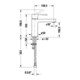 Duravit Mitigeur lavabo S Fresh + -Flow B.2 sans vidage, bec 139 mm, chrome