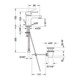 Duravit Mitigeur lavabo S Fresh + -Flow D-Code avec vidage 95 mm, céramique