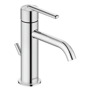 Duravit Mitigeur lavabo S Fresh u. -Flow Balcoon bec 123 mm, avec vidage, chrome brillant