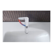 Duravit Mitigeur lavabo S FreshStart + -Flow B.1 sans vidage, bec 101 mm, chrome-5