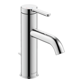 Duravit Mitigeur lavabo S FreshStart + -Flow C.1 bec 113 mm, avec tirette, chrome