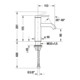 Duravit Mitigeur lavabo S FreshStart + -Flow C.1 Bec 113mm, sans vidage, noir mat-3