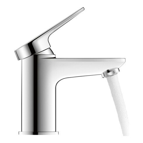Duravit Mitigeur lavabo S FreshStart Wave Sortie 95 mm, sans tirette, chrome