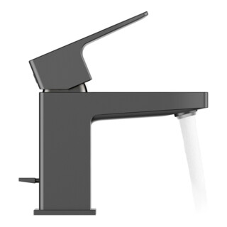 Duravit Mitigeur lavabo S Manhattan bec 95 mm, avec vidage à tirette, noir mat