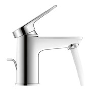 Duravit Mitigeur lavabo S MinusFlow Wave, bec 95 mm, avec vidage, chrome