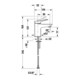 Duravit Mitigeur lavabo S Wave, bec 95 mm, sans vidage, bronze mat