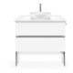 Duravit Mitigeur lavabo Tulum XL bec 155 mm, sans vidage, chrome-3
