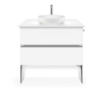Duravit Mitigeur lavabo Tulum XL bec 155 mm, sans vidage, chrome-4
