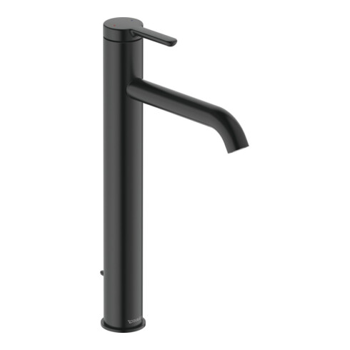 Duravit Mitigeur lavabo XL C.1 bec 166 mm, avec vidage à tirette, noir mat