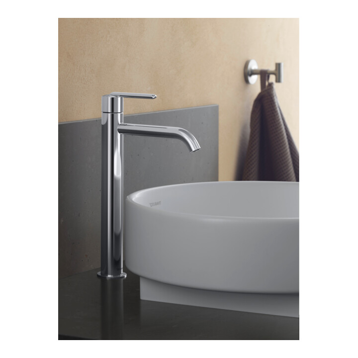 Duravit Mitigeur lavabo XL Fresh u. -Flow Balcoon bec 153 mm, sans garniture, chrome brillant