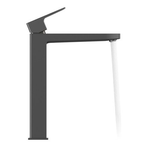 Duravit Mitigeur lavabo XL Manhattan, bec 181 mm, sans vidage, noir mat