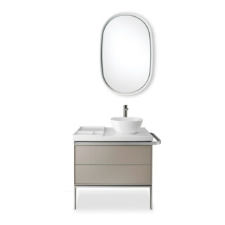 Duravit Mitigeur lavabo XL Wave bec 176mm, sans vidage, ES courbé