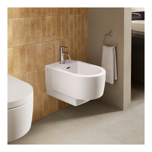 Duravit Mitigeur mono-commande Balcoon pour bidet, bec 119 mm, avec garniture vidage, chrome brillant