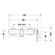 Duravit Mitigeur monocommande baignoire Balcoon AP, avec clapet anti-retour, montage mural, bec coudé