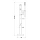Duravit Mitigeur monocommande baignoire C.1, bec 201 mm, sur pied, noir mat-3
