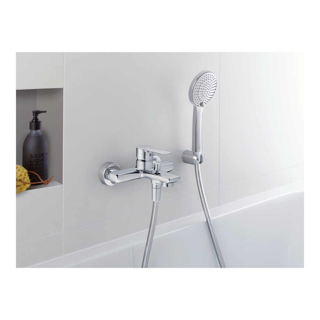 Duravit Mitigeur monocommande baignoire D-Code AP, avec inverseur, céramique, chrome