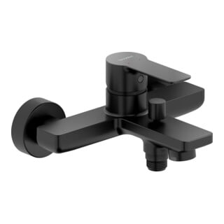 Duravit Mitigeur monocommande baignoire D-Code AP, avec inverseur, céramique, noir mat
