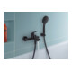 Duravit Mitigeur monocommande baignoire D-Code AP, avec inverseur, céramique, noir mat