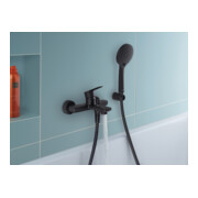 Duravit Mitigeur monocommande baignoire D-Code AP, avec inverseur, céramique, noir mat-2