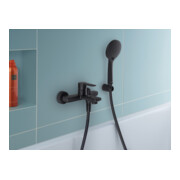 Duravit Mitigeur monocommande baignoire D-Code AP, avec inverseur, céramique, noir mat-4
