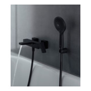 Duravit Mitigeur monocommande baignoire Manhattan AP, montage mural, noir mat-4