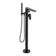 Duravit Mitigeur monocommande baignoire Tulum A 216 mm, chromé, avec inverseur, noir mat-1