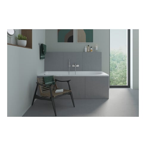 Duravit Mitigeur monocommande baignoire Wave AP, avec retour automatique, ES courbé