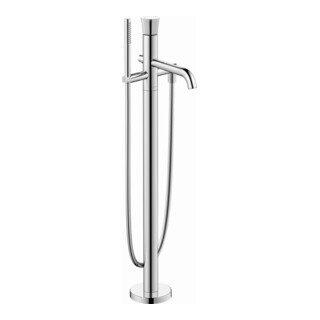 Duravit Mitigeur monocommande baignoire White Tulip, bec 200 mm, sur pied, chrome