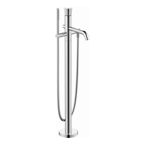 Duravit Mitigeur monocommande baignoire White Tulip, bec 200 mm, sur pied, chrome