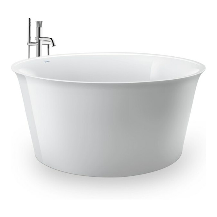 Duravit Mitigeur monocommande baignoire White Tulip, bec 200 mm, sur pied, chrome
