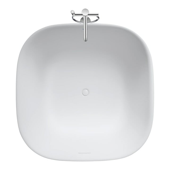 Duravit Mitigeur monocommande baignoire White Tulip, bec 200 mm, sur pied, chrome