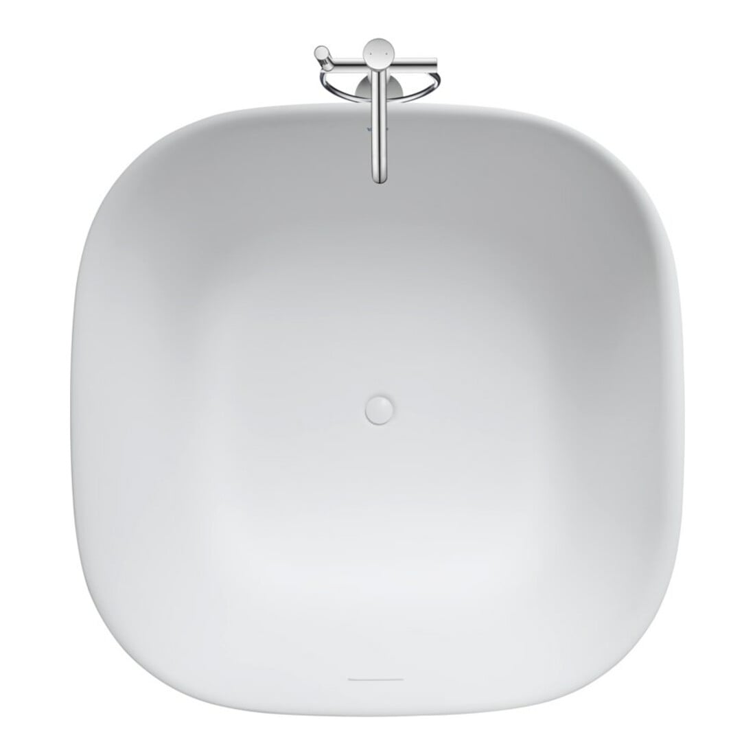 Duravit Mitigeur monocommande baignoire White Tulip, bec 200 mm, sur pied, chrome