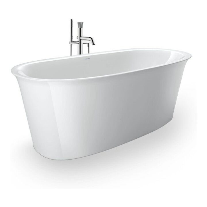 Duravit Mitigeur monocommande baignoire White Tulip, bec 200 mm, sur pied, chrome