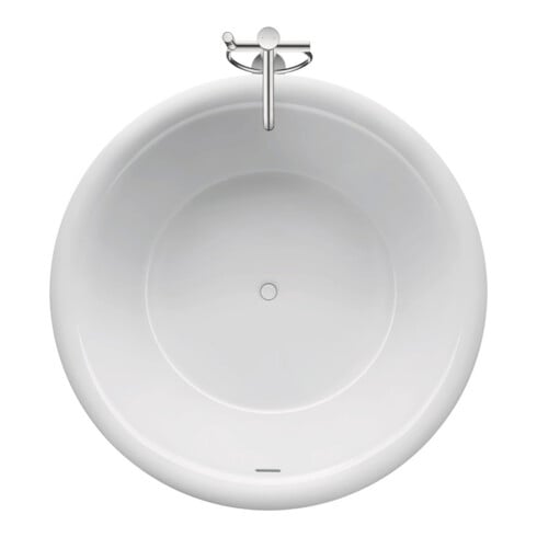 Duravit Mitigeur monocommande baignoire White Tulip, bec 200 mm, sur pied, chrome