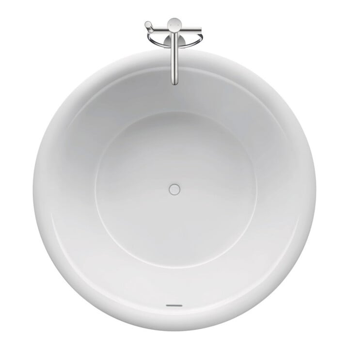 Duravit Mitigeur monocommande baignoire White Tulip, bec 200 mm, sur pied, chrome