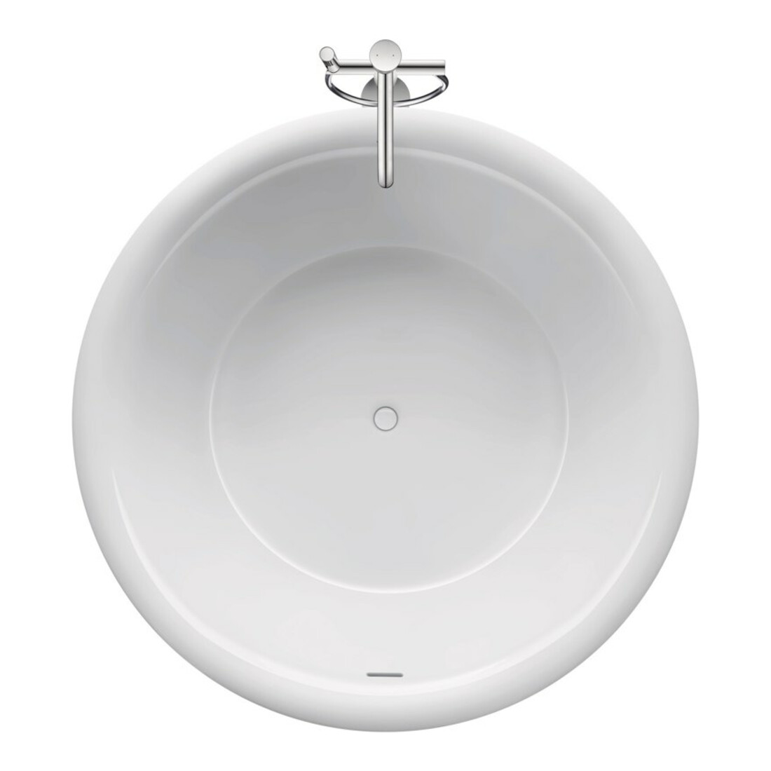 Duravit Mitigeur monocommande baignoire White Tulip, bec 200 mm, sur pied, chrome